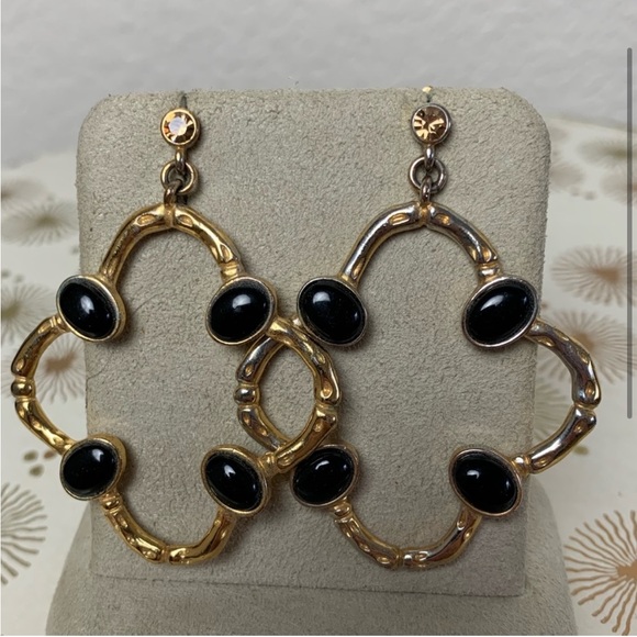 Banana Republic gold Quatre foil Alhambra earrings - Picture 2 of 6